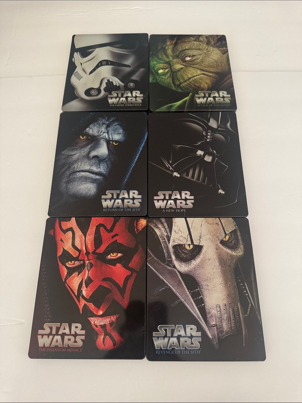 Star Wars Steel Case DVD 6 Piece Bundle No booklet available